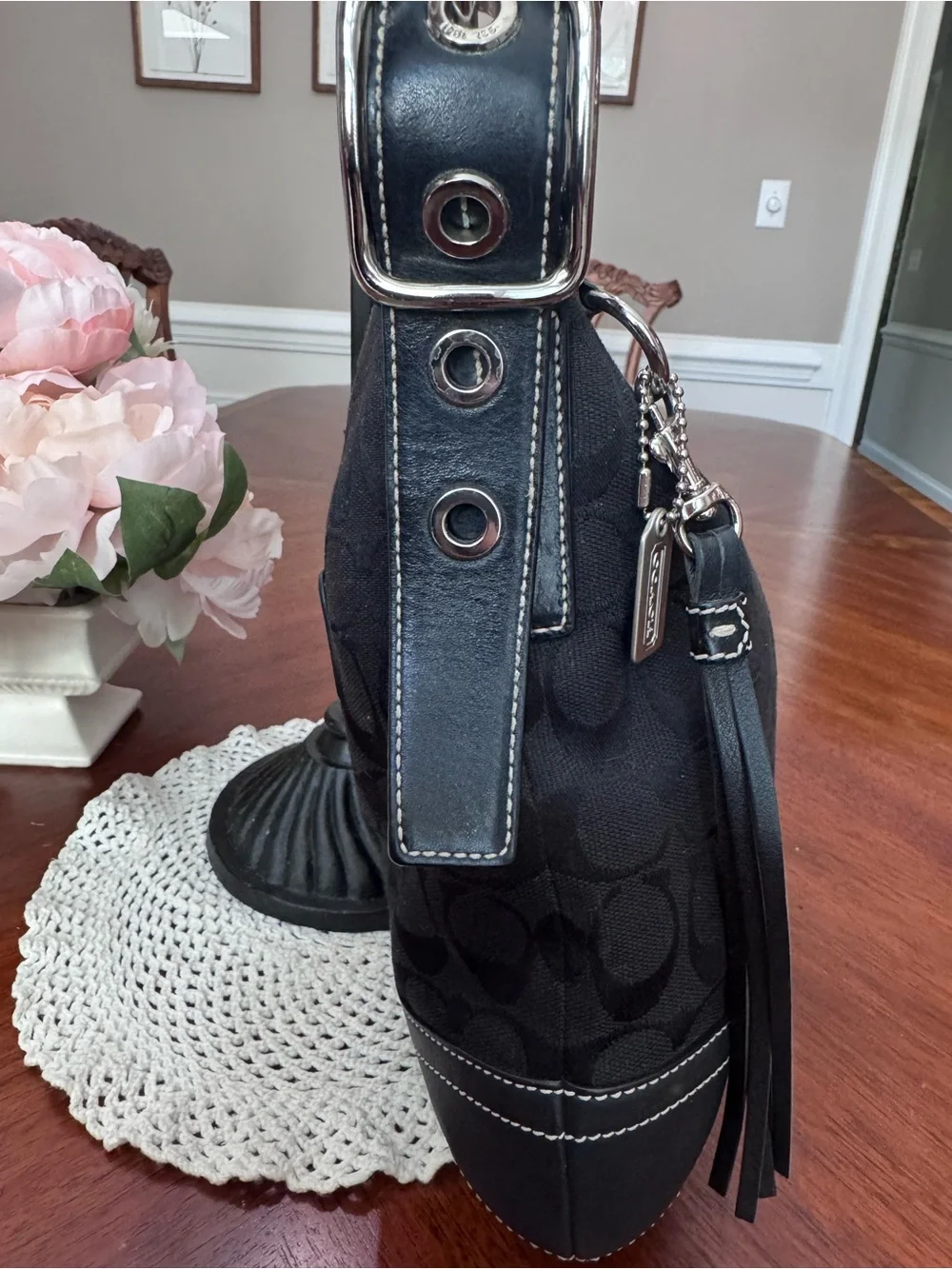Vintage 2005 Coach Signature Ergo Shoulder/Crossbody 9362 & Soho Wristlet